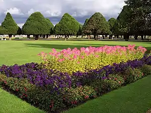 Flowers and trees in the Great Fountain Garden