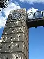 The clock tower of the Garfield County Courthouse.