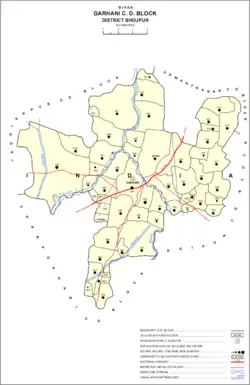 Map of Kurkuri (#514) in Garhani block