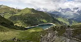 Aerial view of Garichtisee