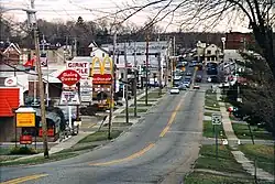 Downtown Garrettsville in 1997