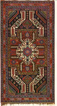 19th-century Gasimushaghi carpet from Şəlvə, Lachin