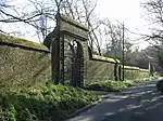 Garden walls at Northbourne Court