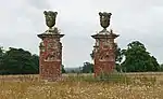 Pair of Gate Piers 103 Metres South of East End of Church