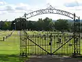 The gate to Saint Stanislaus Cemetery