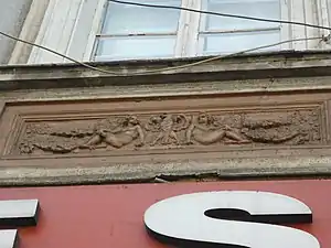 Detail of a cartouche decoration