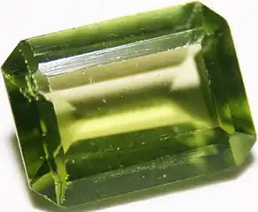 Olive green peridot