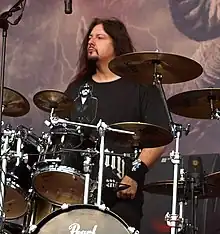 Hoglan with Testament in 2013