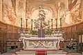 Interior of San Luca and the statue of Immaculate, by Filippo Parodi