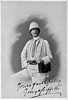 A photograph of George Griffith signed "Yours faithfully George Griffith"