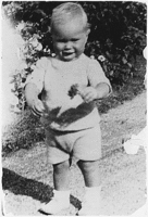 Bush at his grandfather's house in Kennebunkport, c. 1925