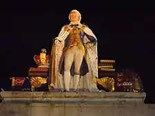 A statue of George III at Weymouth, erected in 1809, to commemorate the Golden Jubilee of King George III