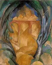 Georges Braque, Le Viaduc de L'Estaque (Viaduct at L'Estaque), 1908