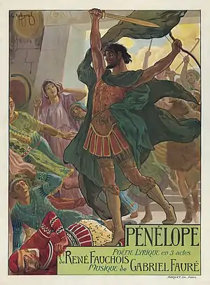 Poster for the Paris première of Pénélope (1913)