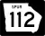 State Route 112 Spur marker