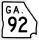 State Route 92 Connector marker