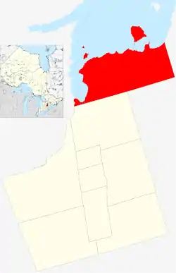 Location of Georgina within York Region