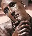 Gerard Manley Hopkins, (poet in bronze), 2005. Slightly larger than life-size. Regis University, Denver, Colorado.