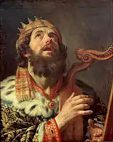 King David Playing the Harp