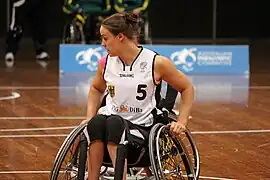 Johanna Welin in the game against Japan