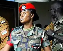 A female sergeant from the Ghana Army on a military exercise.