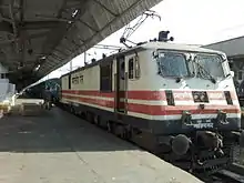 Ghaziabad-based WAP-5 getting ready to haul the Garib Rath Express