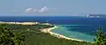 Sleeping Bear Point and South Manitou Island (background) from Alligator Hill