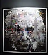 Gianni Sarcone, 2001, Master of Numbers, mixed media / collage, 76 x 76 cm, Museum of Illusions, Kuala Lumpur (Malaysia).