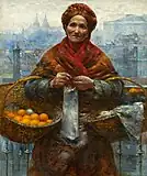 Jewish Woman Selling Oranges, Aleksander Gierymski