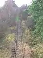 Giffen railway station from the overbridge