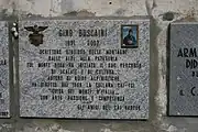 Gino Buscaini gravestone, Old Church cemetery, Macugnaga, Italy