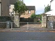 The old Girdle gate at Girdle Toll. The old gatehouse has been demolished.