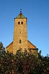 View of the front tower