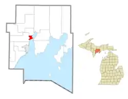 Location within Delta County