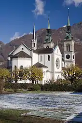 Swiss Reformed City Church with Reformed and Catholic Rectory