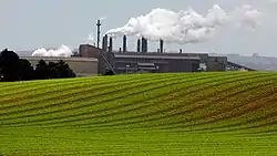 The Glenbrook Steel Mill and surrounding farms