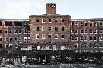 The back of the Adult Hospital Building