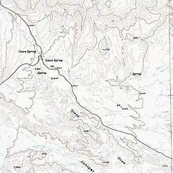 Topo Map of Glenn Springs, Texas