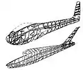 Glider fuselage schematic