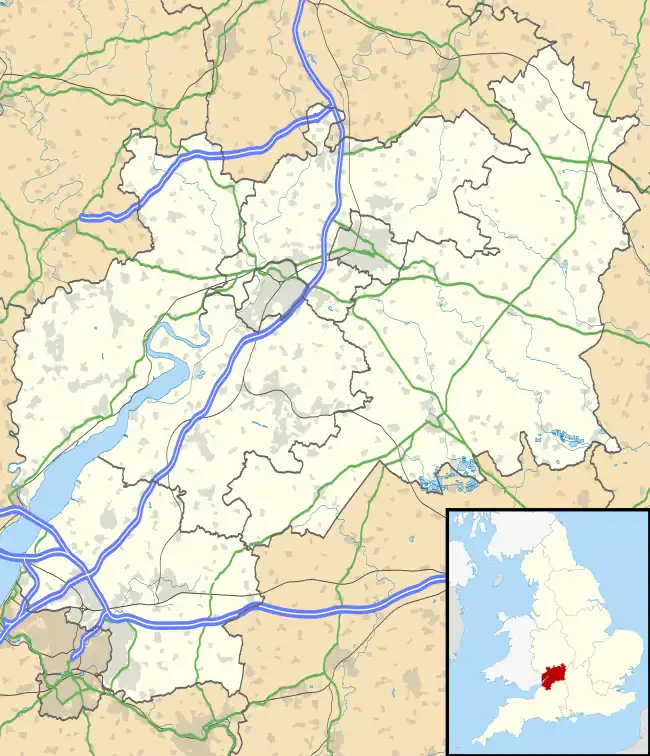 Mangotsfield is located in Gloucestershire