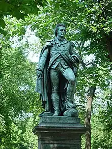 Statue of Glover on Commonwealth Avenue, Boston by Martin Milmore (1875)