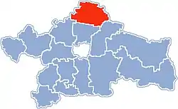 Location within Białystok County