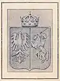 A drawing of the coat of arms from 1920.