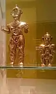 Room 24 - Gold Lime Flasks (poporos), Quimbaya Culture, Colombia, 600-1100 AD