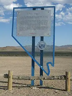 Gold Point Historical Marker