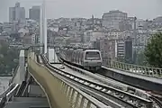 Golden Horn Metro Bridge from southwest