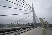 Golden Horn Metro Bridge from platform