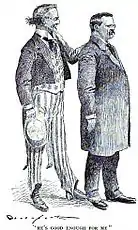 "He's good enough for me", 1904 cartoon supporting Theodore Roosevelt