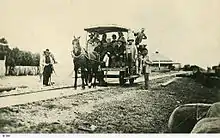 Image 24Goolwa to Port Elliot tramway circa 1860. (from Transport in South Australia)