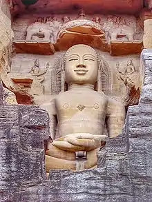 Tirthankar carving at GopachalParvat